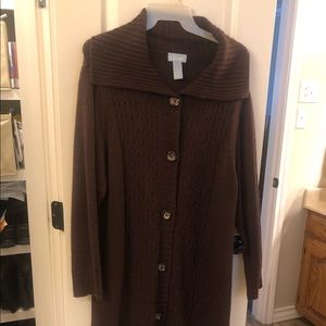 Liz & Me long sweater. Size 1X